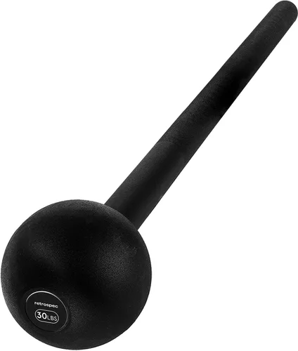 Miniatura 11 de Retrospec Revolve Steel Macebell para entrenamiento de fuerza, rehabilitación, estiramiento, acondicionamiento y entrenamiento rotacional - Opciones