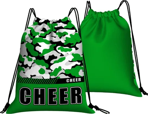 Miniatura 2 de Mochila con cordón impermeable para gimnasio, bolsas con cordón, bolsa de cuerda deportiva, mochila de camuflaje, Bolsas con cordón Cheer - Bolsas