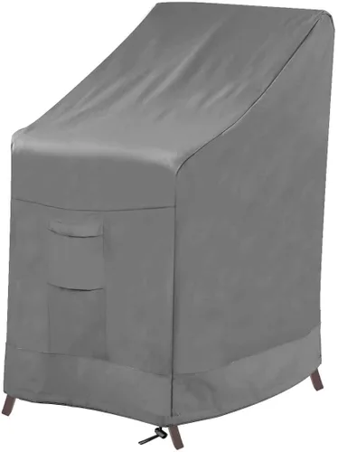 Vailge Funda apilable para silla de patio, 100% impermeable, funda para silla de exterior, fundas de muebles de patio de alta resistencia, se adapta