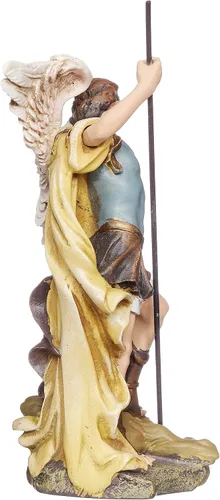 Miniatura 2 de Joseph's Studio de Roman Figura de San Miguel Arcángel, estatua de mesa religiosa de 4 pulgadas, colección renacentista, decoración de fe