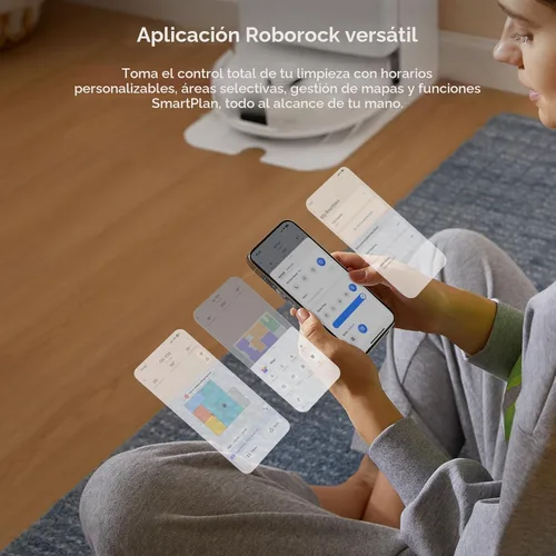 Miniatura 9 de roborock Qrevo Series Robot Aspirador y trapeador, succión de 8000 Pa, mejorado de Qrevo S, cepillo antienredos, prevención inteligente de White01