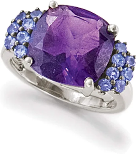 Miniatura 4 de Ross-Simons 5.50 Carat Amethyst and .40 ct. t.w. Tanzanite Ring in Sterling Silver