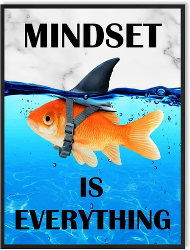 Miniatura 12 de Arte de pared de oficina con citas inspiradoras: póster motivacional, frases positivas, decoración de pared de oficina, 3 piezas de motivación Citas