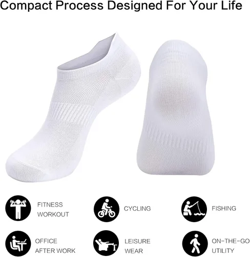 Miniatura 5 de ATBITER Ankle Socks Women's Thin Athletic Running Low Cut No Show Socks With Heel Tab 468Pairs