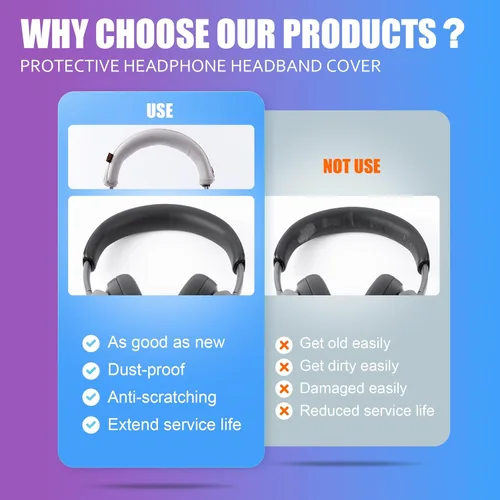 Miniatura 6 de QuietComfort Ultra - Funda para la diadema compatible con auriculares Bose QuietComfort Ultra de tela deportiva más gruesa, de repuesto, almohadilla