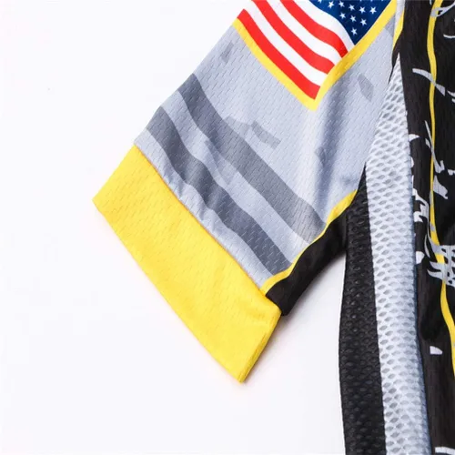 Miniatura 6 de Camiseta de ciclismo de Estados Unidos para hombre, camiseta de ciclismo de carretera, camiseta de manga corta, ropa deportiva, transpirable