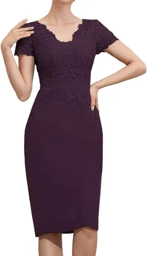 Miniatura 2 de Mother of The Bride Dresses Lace Appliques V-Neck with Jacket for Wedding