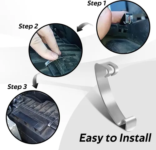 Miniatura 6 de FUSCH Caja de filtro de limpieza de aire de acero inoxidable, clip de carcasa compatible con Nissan Sentra 2007-2012 2.0L 2.5L, Nissan NV200