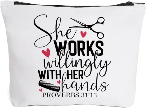 Miniatura 8 de Fokongna Divertida bolsa de maquillaje organizadora de viaje para mujeres, mamá, tía, mejor amiga, profesora, jefe, personal, colega, compañera