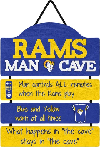 Miniatura 7 de NFL Team Logo Mancave Man Cave Hanging Wall Sign