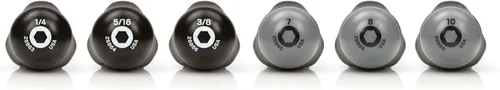 Miniatura 2 de TEKTON - Juego de llaves de tuercas de alto torque con revestimiento de óxido negro, 6 piezas (1/4-3/8 pulg., 7-10 mm) DHD91301 Fabricado en EE.