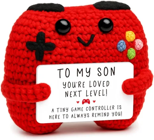 Miniatura 9 de Regalos de Controlador de Crochet Positivo para Chicas Adolescentes Chicos Adolescentes Navidad, Regalos de Jugador para Hombres Chicos