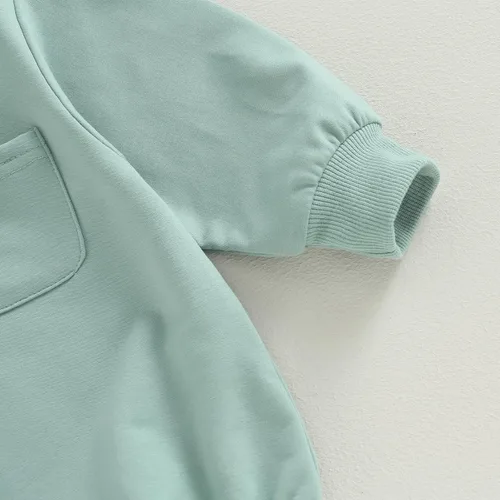 Miniatura 6 de AEEMCEM Sudadera de gran tamaño para bebé niño y niña, mameluco de manga larga, con bolsillo, con burbujas, suéter de otoño