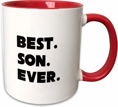 Miniatura 11 de 3dRose mug_192748_1 Best Son Ever - Taza de cerámica, 11 onzas Blanco