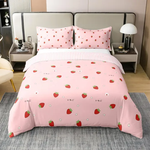 Miniatura 18 de Funda de edredón de pingüino de algodón puro completa kawaii funda de edredón de pingüino antártico juego de ropa de cama de animales para niños