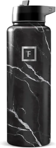 Miniatura 52 de IRON °FLASK Frasco de hidratación para acampar y senderismo con boquilla, botella de agua deportiva de acero inoxidable aislada de boca ancha, Aurora