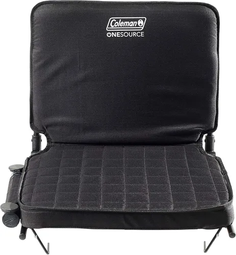 Coleman OneSource - Asientos térmicos recargables, silla de campamento con calefacción, almohadilla para silla y asiento de estadio para descansar