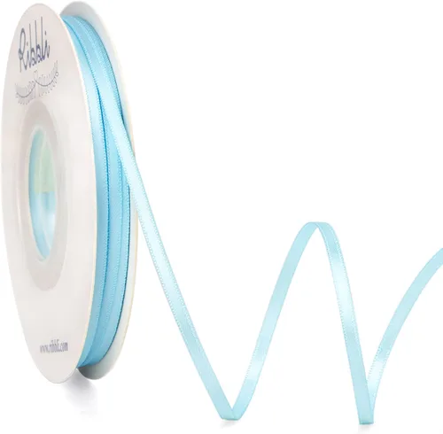 Miniatura 12 de Ribbli - Cinta de satén de doble cara dorada, 1/8 pulgadas x 50 yardas, uso para ramo de lazos, envoltura de regalos, decoración de tarjetas