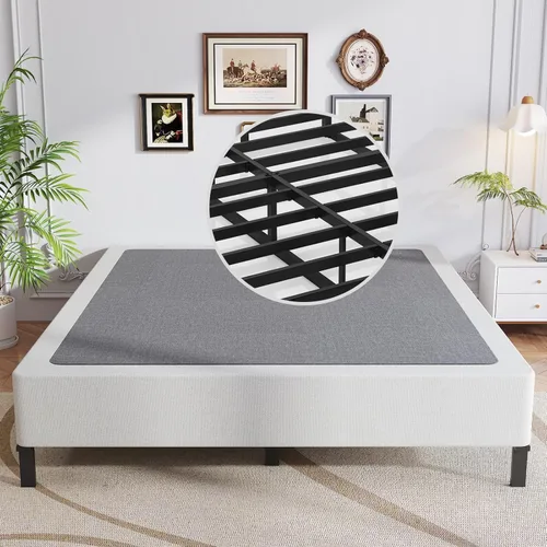 Miniatura 20 de OSASET Base de resortes de perfil bajo tamaño individual - Base de resortes de 7,6 cm (3,0 pulgadas) para cama pesada de tamaño individual, base