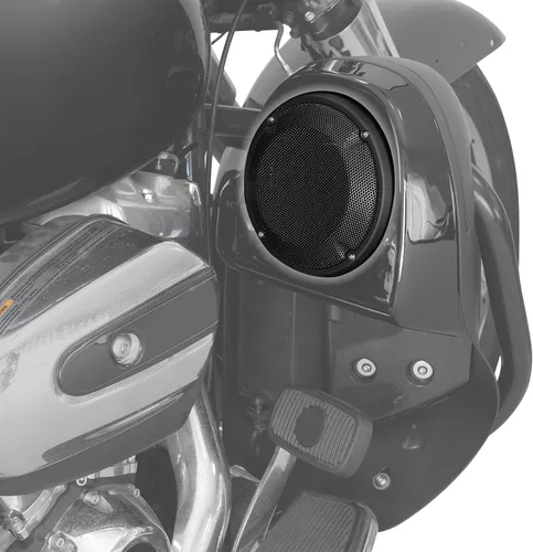 Miniatura 7 de Tapas de alforjas de 6.5 pulgadas/carenado inferior para parrillas de altavoz para Harley Touring Road King Electra Glide Street Glide '83-'23 Negro