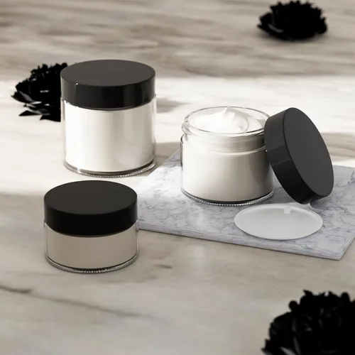 Miniatura 3 de Tarros de vidrio transparente con tapas de 4 onzas – Paquete de 15, tarros de vidrio vacíos de 4.2 fl oz con revestimientos interiores y tapas