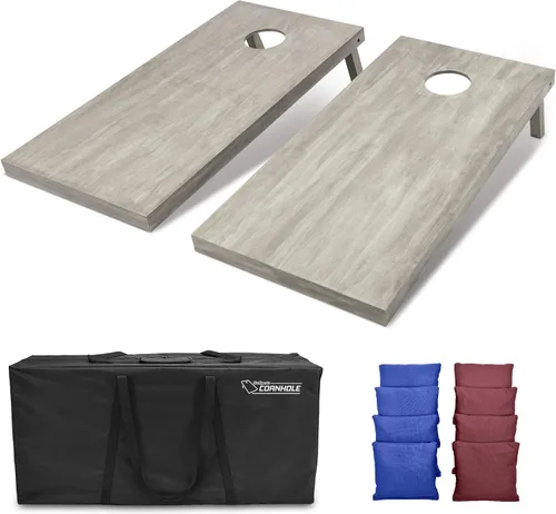 Miniatura 17 de GoSports Juego de tablas de cornhole de madera de tamaño reglamentario de 4 x 2 pies, incluye funda de transporte y bolsas de frijoles