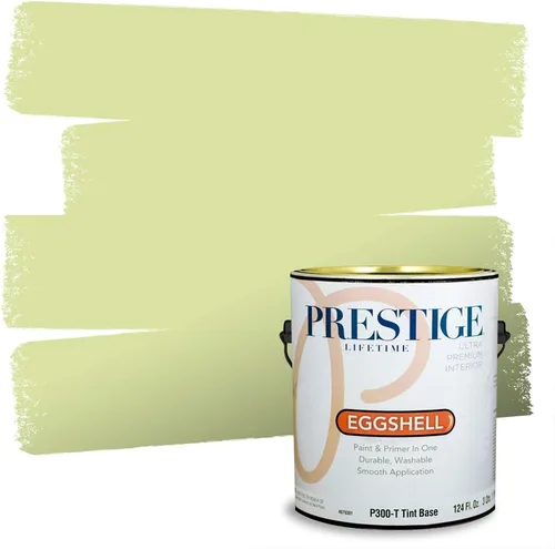 Miniatura 212 de PRESTIGE Pinturas Pintura interior e imprimación en uno, 1 galón, cáscara de huevo, aventura