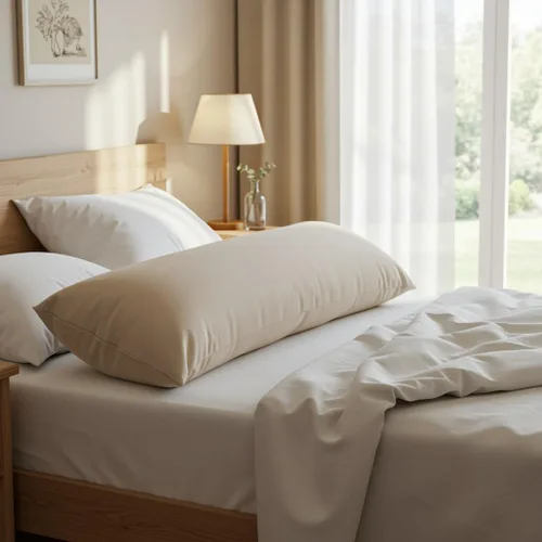 Miniatura 2 de AB Lifestyles Par de fundas de almohada tamaño estándar camello 21x30 100% algodón