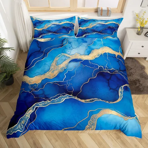 Miniatura 15 de Juego de ropa de cama floral, funda de edredón de flores de iris de colibrí, tamaño matrimonial, jardín, botánico, magnífica, funda de edredón