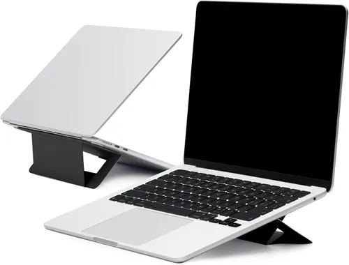 Miniatura 8 de MOFT Soporte para computadora portátil para escritorio, soporte de computadora adhesivo con doble ángulo, soporte elevador ergonómico