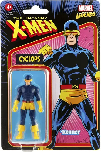 Miniatura 2 de Hasbro Marvel Legends 3.75 pulgadas Retro 375 Collection Marvel's Cyclops figura de acción de juguete