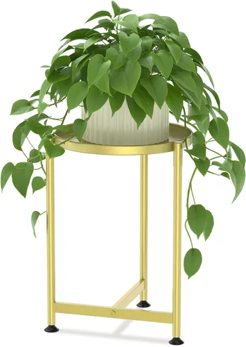 Miniatura 30 de LASZOLA Soporte plegable para plantas de interior de 7 niveles para múltiples macetas grandes, estante ajustable alto y resistente con bandeja de 10