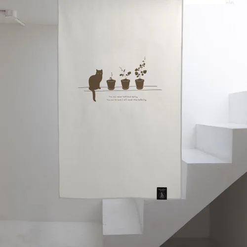 Miniatura 3 de Cortinas-Puertas-Estampado de Gato Ático (33 pulgadas de ancho x 55 pulgadas de largo)