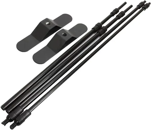 Miniatura 10 de t-sign profesional paso y repetición soporte de telón de fondo pancarta grande tubo telescópico para ferias y fotomatón, fondo con funda