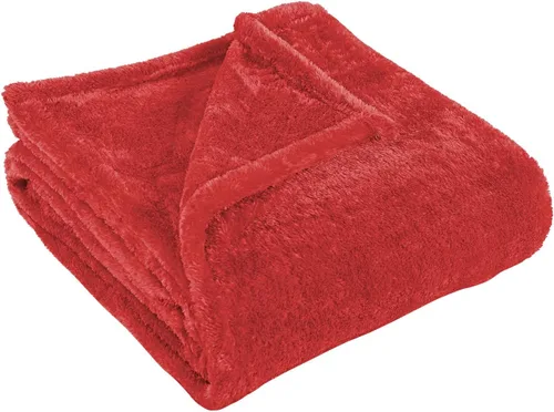 Miniatura 25 de Superior Manta Clásica de Forro Polar Sólido, Gruesa, Acogedora, Mantas Cálidas, Ropa de Cama y Manta de Sofá de Felpa Suave Aterciopelada, Linda