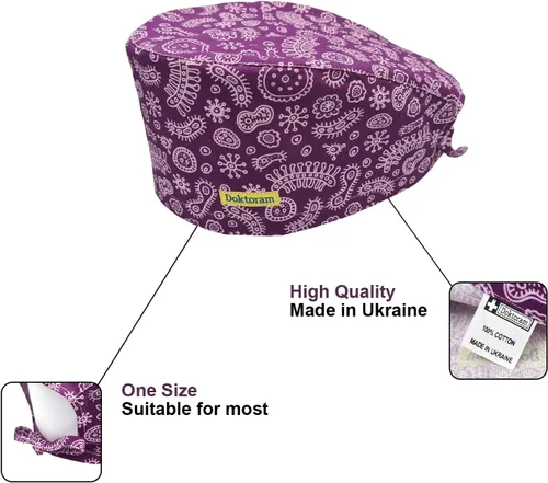 Miniatura 54 de Print Scrub Caps - Sombrero perfecto para enfermeras, médicos y EMTs..