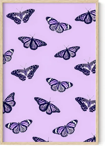 Miniatura 11 de HAUS AND HUES Arte de pared de mariposas: carteles estéticos para habitación, decoración de pared amarilla, sin marco, 12 x 16 pulgadas Mariposas