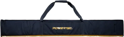Bolsa de riel guía de sierra de pista de 59" POWERTEC 71411 para Makita y DEWALT, con acolchado de doble cara para colocación segura del riel