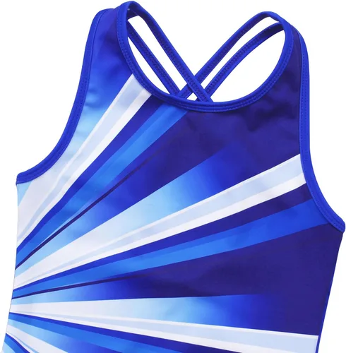Miniatura 30 de MODAFANS Leotardos de gimnasia para niñas brillantes para bailar ballet, pantalones cortos con espalda cruzada
