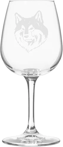 Miniatura 398 de Copa de vino de 12.75 onzas con diseño de perro grabado