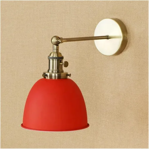 Miniatura 3 de Brass Black Retro LED Wall Light Fixtures Loft Industrial Vintage Arm Lamp Lamparas,Luxury Rojo