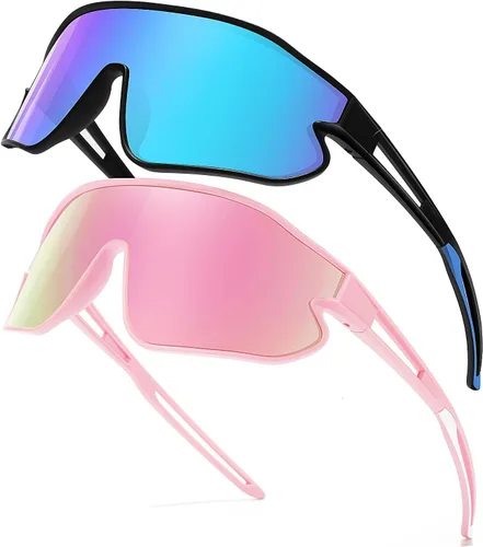 Miniatura 25 de Lentes de sol para niños, lentes de sol de béisbol juveniles, polarizados, deportivos, ciclismo, para niños y niñas, marco ligero