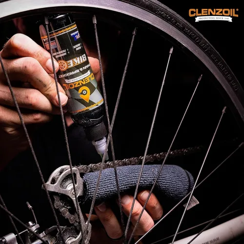 Miniatura 7 de Clenzoil Botella de cadena y piñón de 4 onzas, limpiador de cadena, lubricante y preventivo de óxido, protector de lubricante limpiador (CLP)