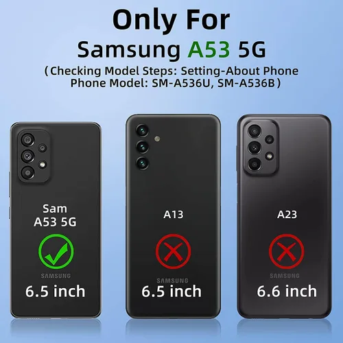 Miniatura 111 de Jeylly Compatible con Samsung Galaxy A22 5G Funda, Funda Samsung A22 5G con 2pcs protectores de pantalla de vidrio templado