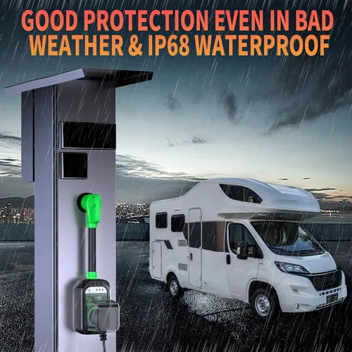 Miniatura 6 de GEARGO Protectores contra sobretensiones RV de 30 amperios, 12000 julios, analizador de circuitos de RV, protección contra sobretensiones IP68
