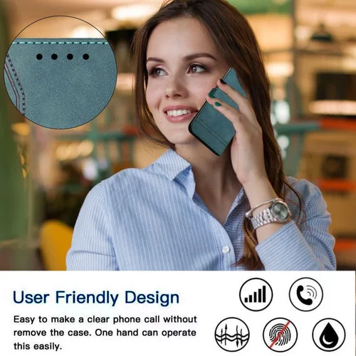 Miniatura 6 de IVY Poco X3 Funda Billetera Para Poco X3 [Estilo Sonrisa] [Piel Táctil Sensación] [Hebilla Magnética] Funda De Cuero PU Para Xiaomi Poco X3 / Poco
