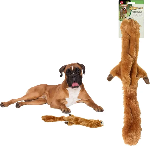 SPOT by Ethical Products Skinneeez - Los juguetes originales para perros sin relleno - Juguetes chirriantes. Juguete para perros pequeños y perros