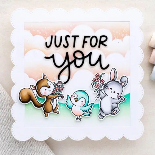 Miniatura 4 de LOVELY DAY - Juego de sellos y troqueles para hacer tarjetas, sellos transparentes y troqueles de corte de metal para álbumes de recortes