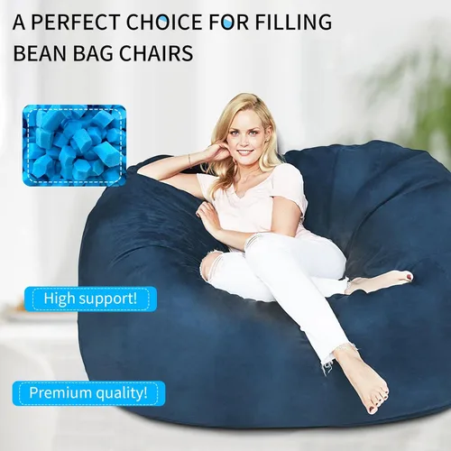 Miniatura 3 de Relleno de puf de 30 libras, relleno de almohada, relleno de bolsa de frijol, relleno de espuma viscoelástica triturada, relleno de saco de boxeo