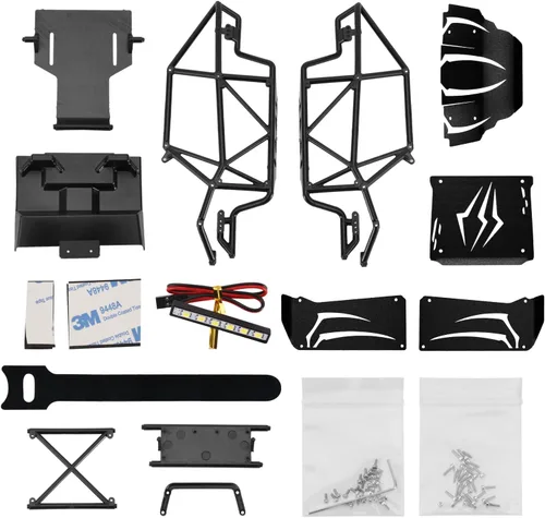 Miniatura 3 de INJORA Carcasa de Buggy de Roca de Nailon de 45g (1.59 oz) con Paneles Spider de Aluminio para 1/24 RC Crawler Car Axial SCX24 C10 JLU Bronco Base